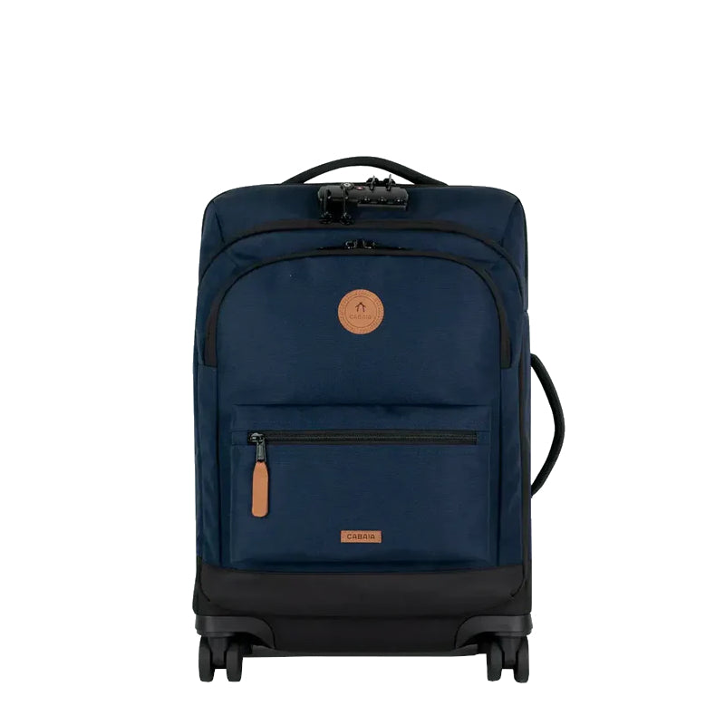 Valise souple Cabaïa 4 roues Small Reykjavik, bleu, vue de face