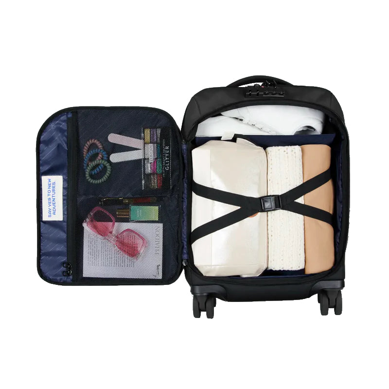 Valise souple Cabaïa 4 roues Small Reykjavik, ouverture et compartiments