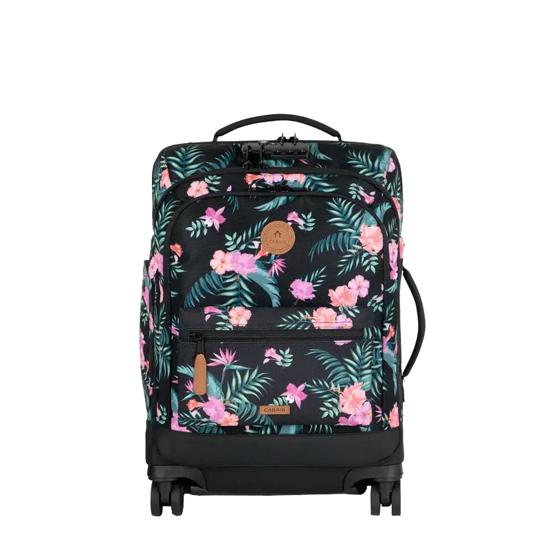 Valise souple Cabaïa 4 roues Small Valladolid, noir, vue de face