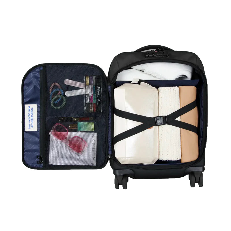 Valise souple Cabaïa 4 roues Small Valladolid, ouverture et compartiments