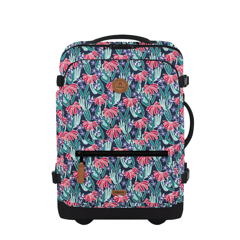 Valise souple Cabaïa 2 roues Small Edea, bleu, vue de face