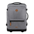 Valise souple Cabaïa 2 roues Small Getaria, gris, vue de face