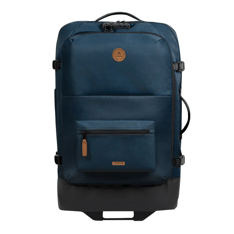 Valise souple Cabaïa 2 roues Medium Reykjavik, bleu, vue de face