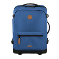 Valise souple Cabaïa 2 roues Small Shiraz, bleu, vue de face