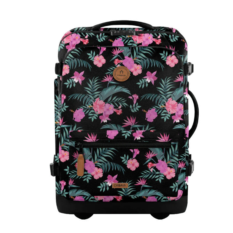 Valise souple Cabaïa 2 roues Small Valladolid, noir, vue de face