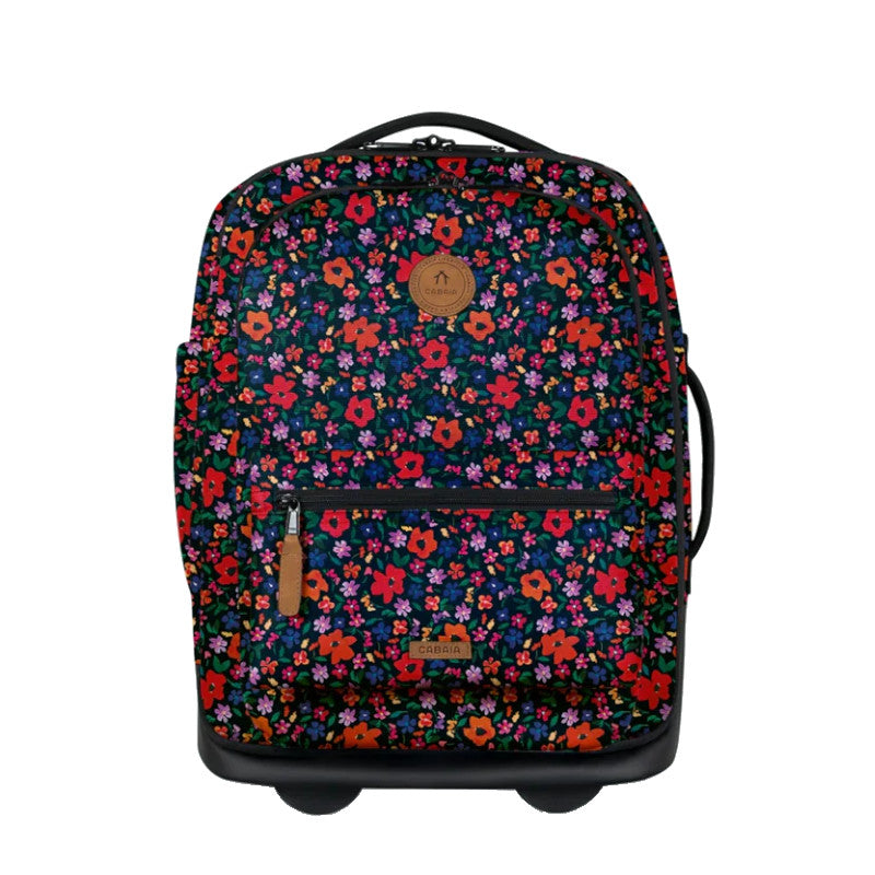 Valise souple Cabaïa 2 roues XS Maupiti, noir, vue de face