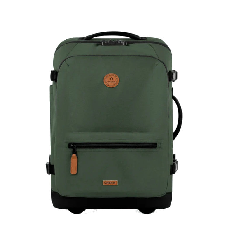 Valise souple Cabaïa 2 roues Small Coromandel, vert, vue de face
