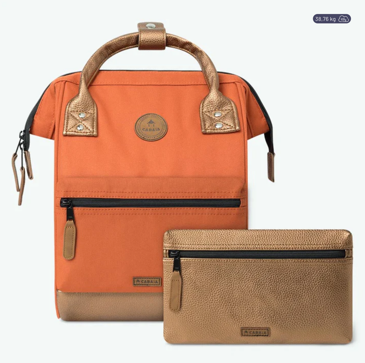 Sac à dos Cabaïa Adventurer Small Bogota, terracotta, vue de face