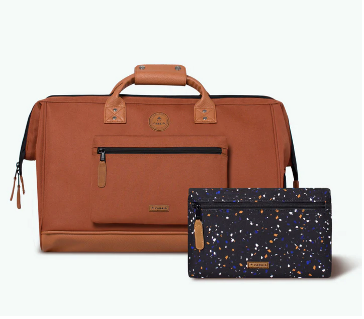 Sac de voyage Cabaïa Duffle Adventurer Turin, marron, vue de face
