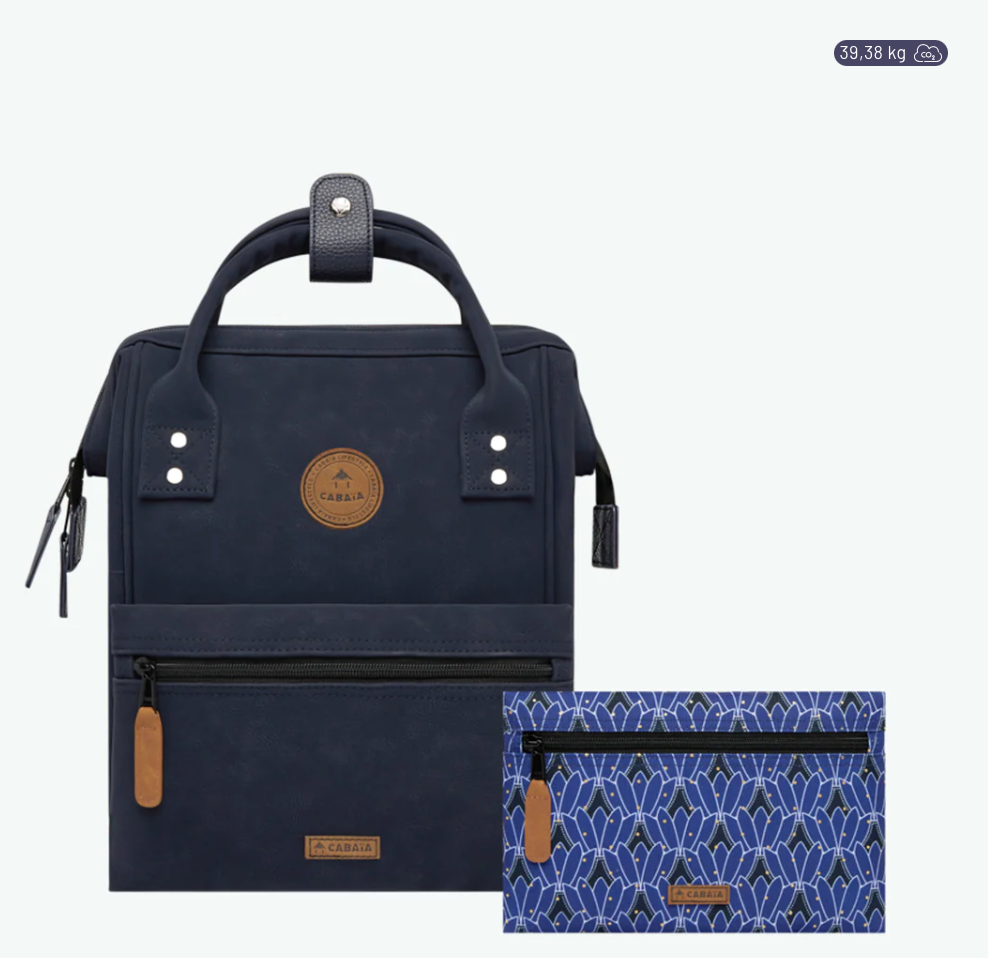 Sac à dos Cabaïa Adventurer Small Zurich, bleu marine, vue de face