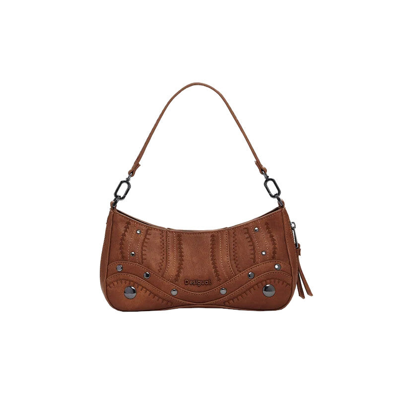 DESIGUAL Petit sac à main effet cuir brodé