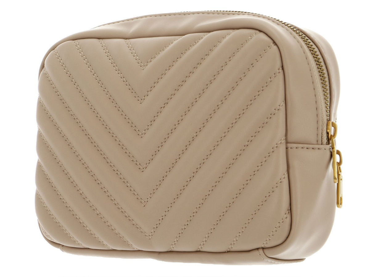 Beige - GUESS Vanity Quilted Vanity Case