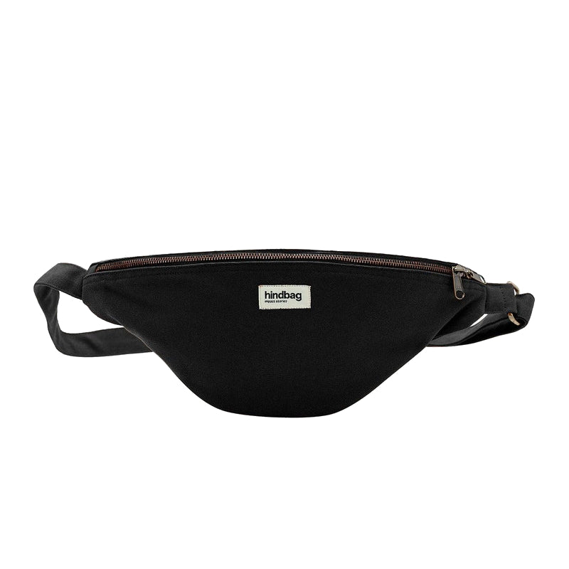 Noir - Grand sac banane L Sasha