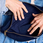 Navy - Grand sac banane L Sasha