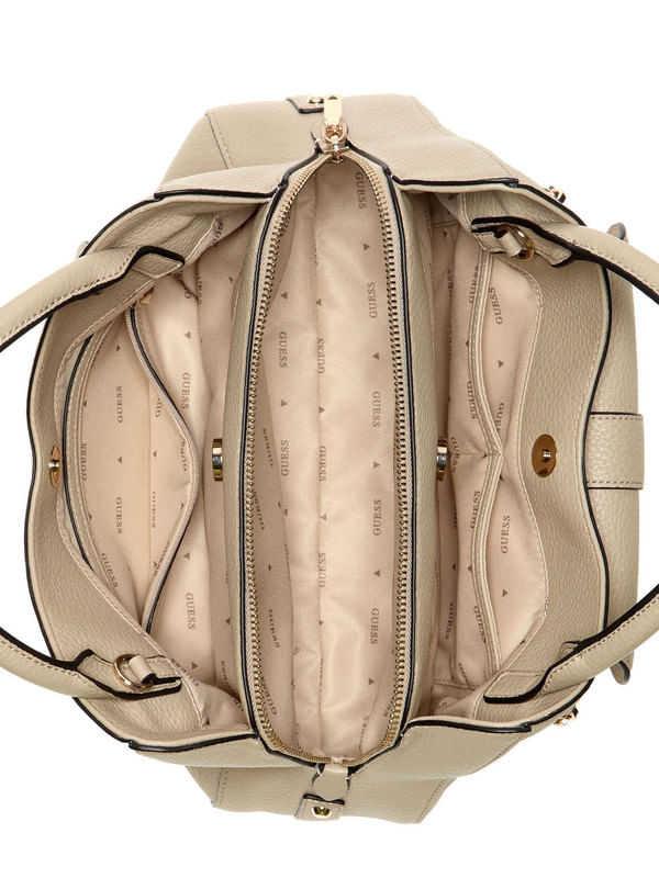 Taupe - GUESS Sac à main Jessa Girlfriend Satchel