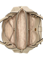 Taupe - GUESS Sac à main Jessa Girlfriend Satchel