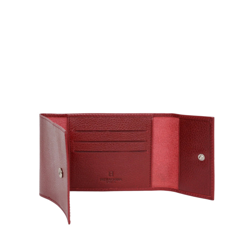 HEXAGONA Porte-chéquier - Cuir de vachette végétal collet