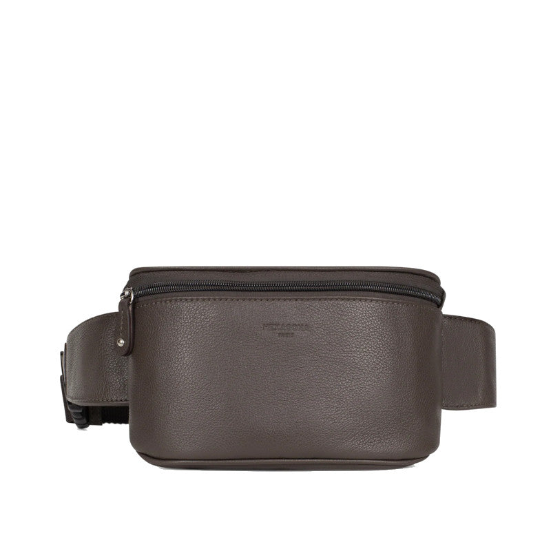 HEXAGONA Sac banane - Cuir de vachette grainé
