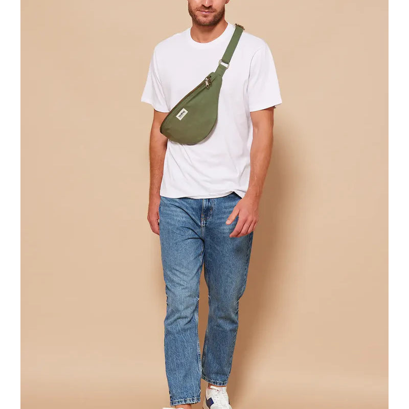 Olive - Grand sac banane L Sasha