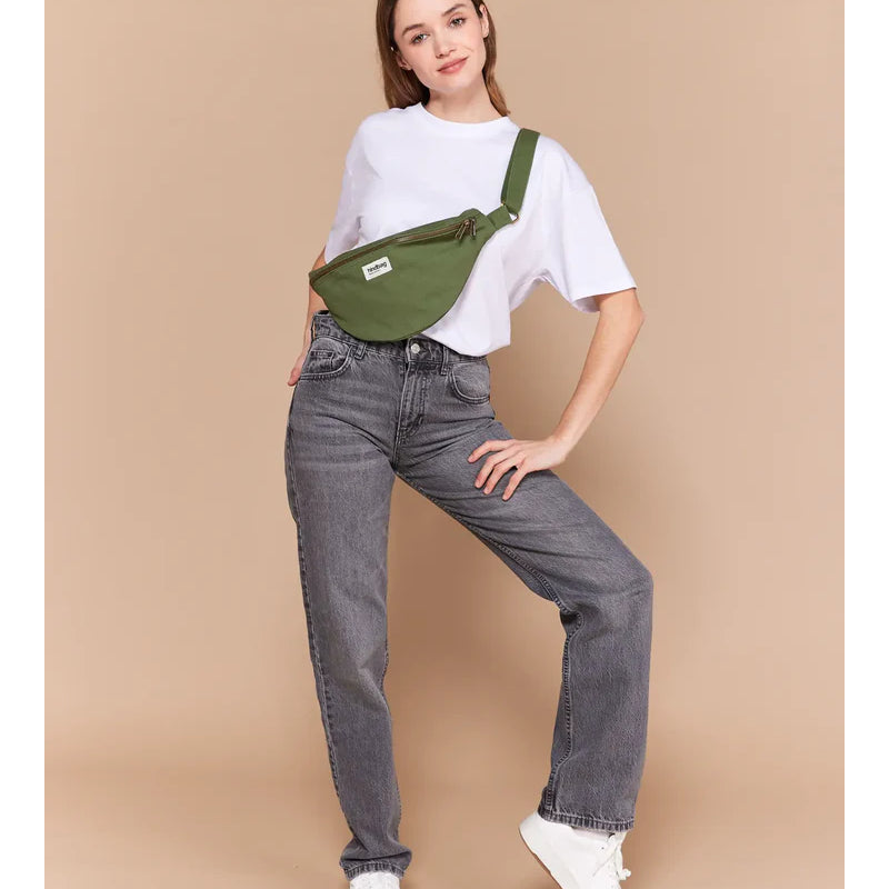 Olive - Grand sac banane L Sasha