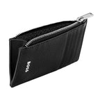 Noir - Hugo Boss Porte-cartes zip Classic Grained