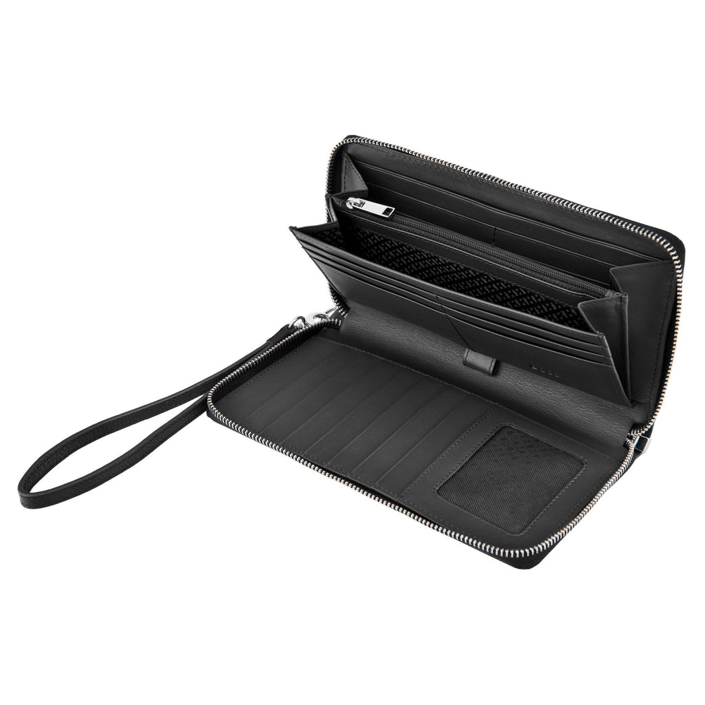 Noir - Hugo Boss Portefeuille voyage Classic Smooth