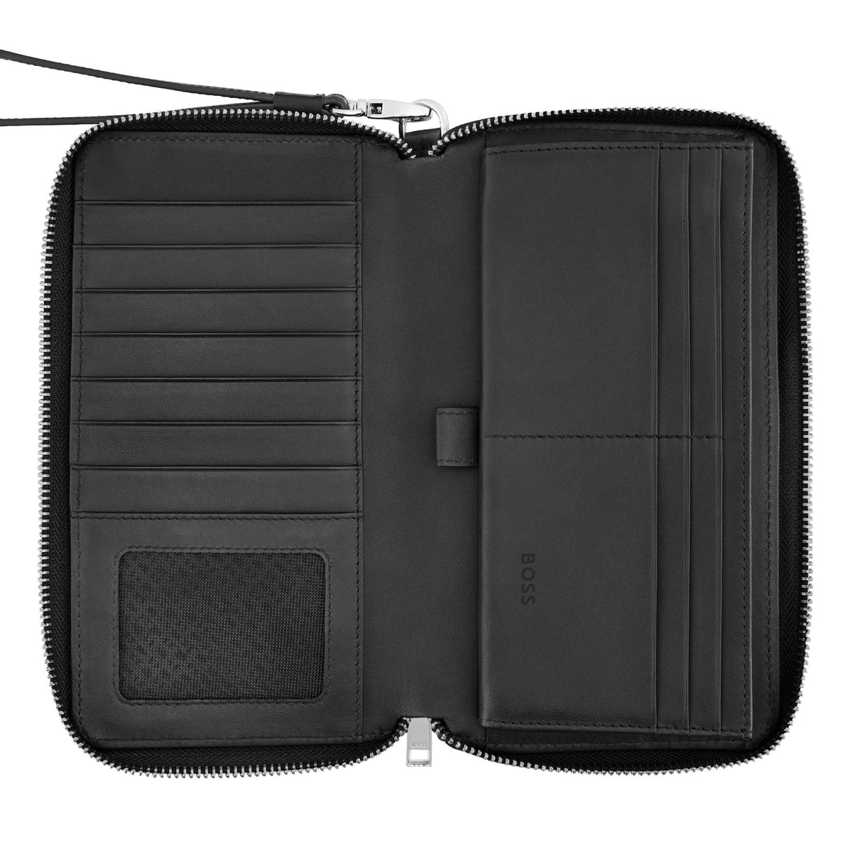 Noir - Hugo Boss Portefeuille voyage Iconic