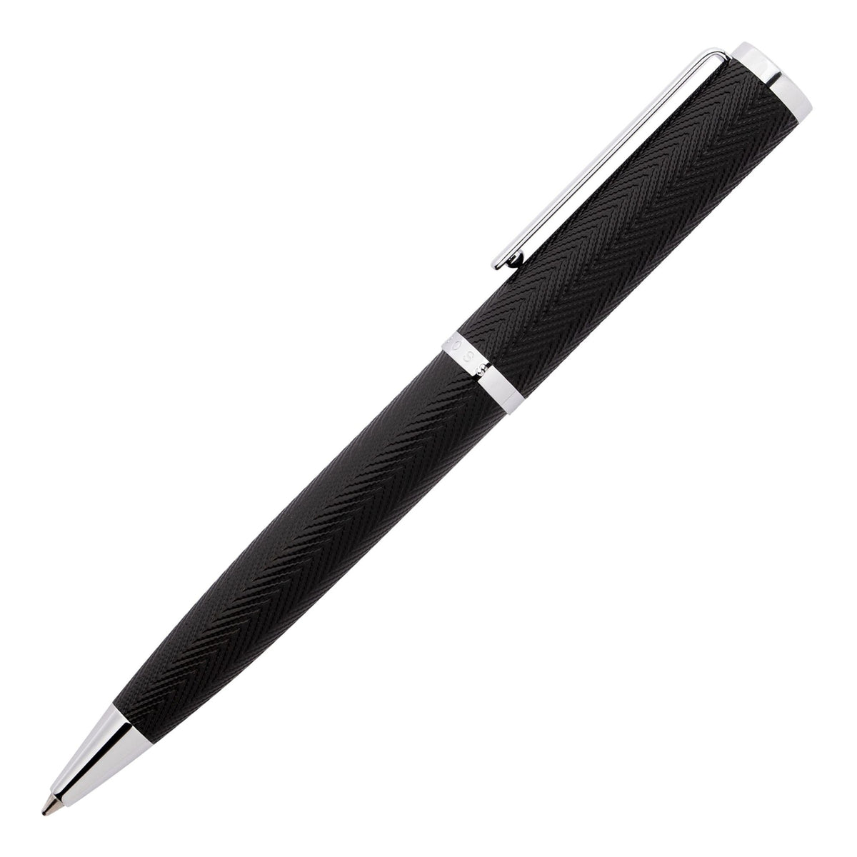Chrome - Hugo Boss Stylo bille Formation Herringbone Chrome