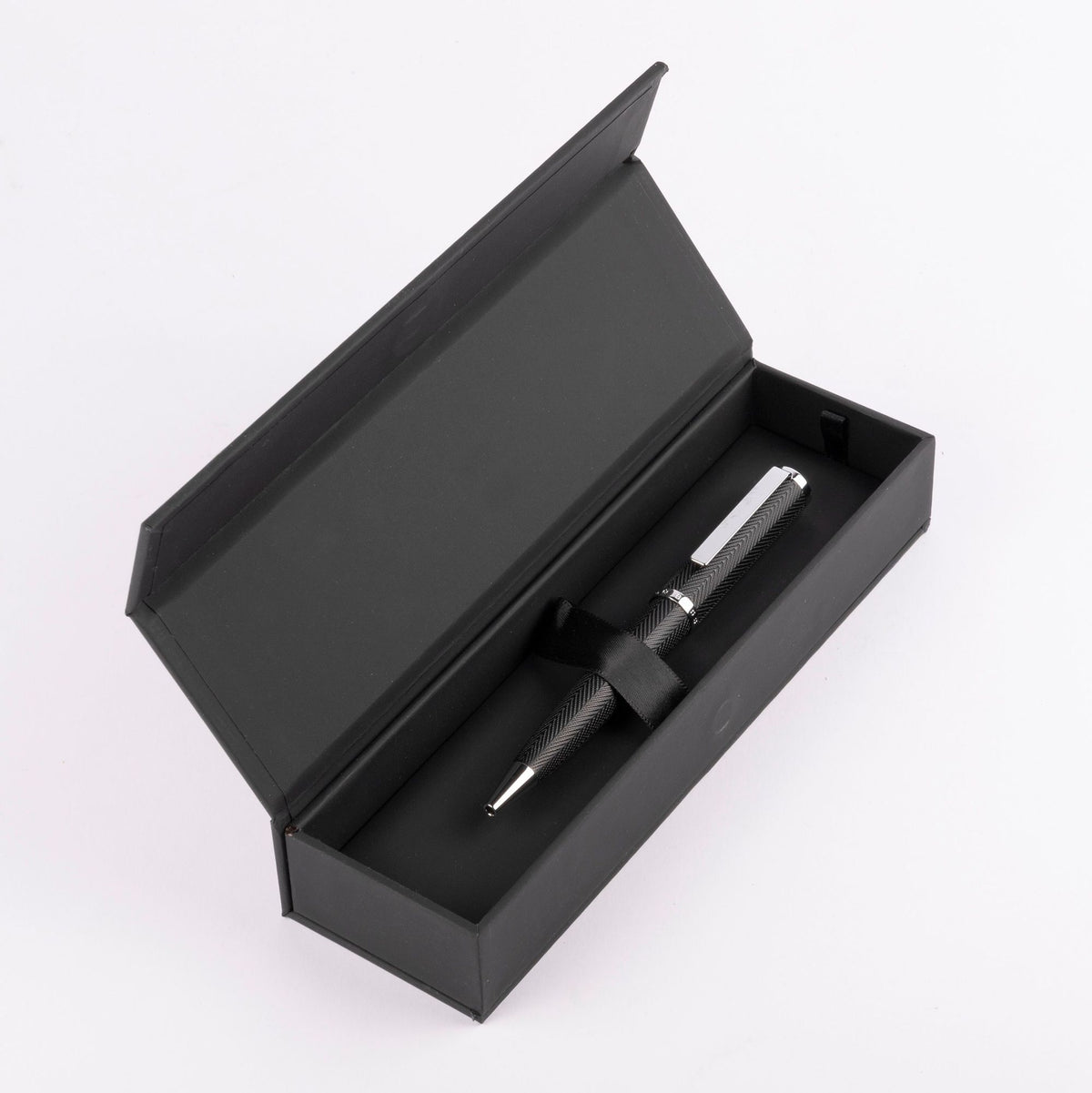 Chrome - Hugo Boss Stylo bille Formation Herringbone Chrome