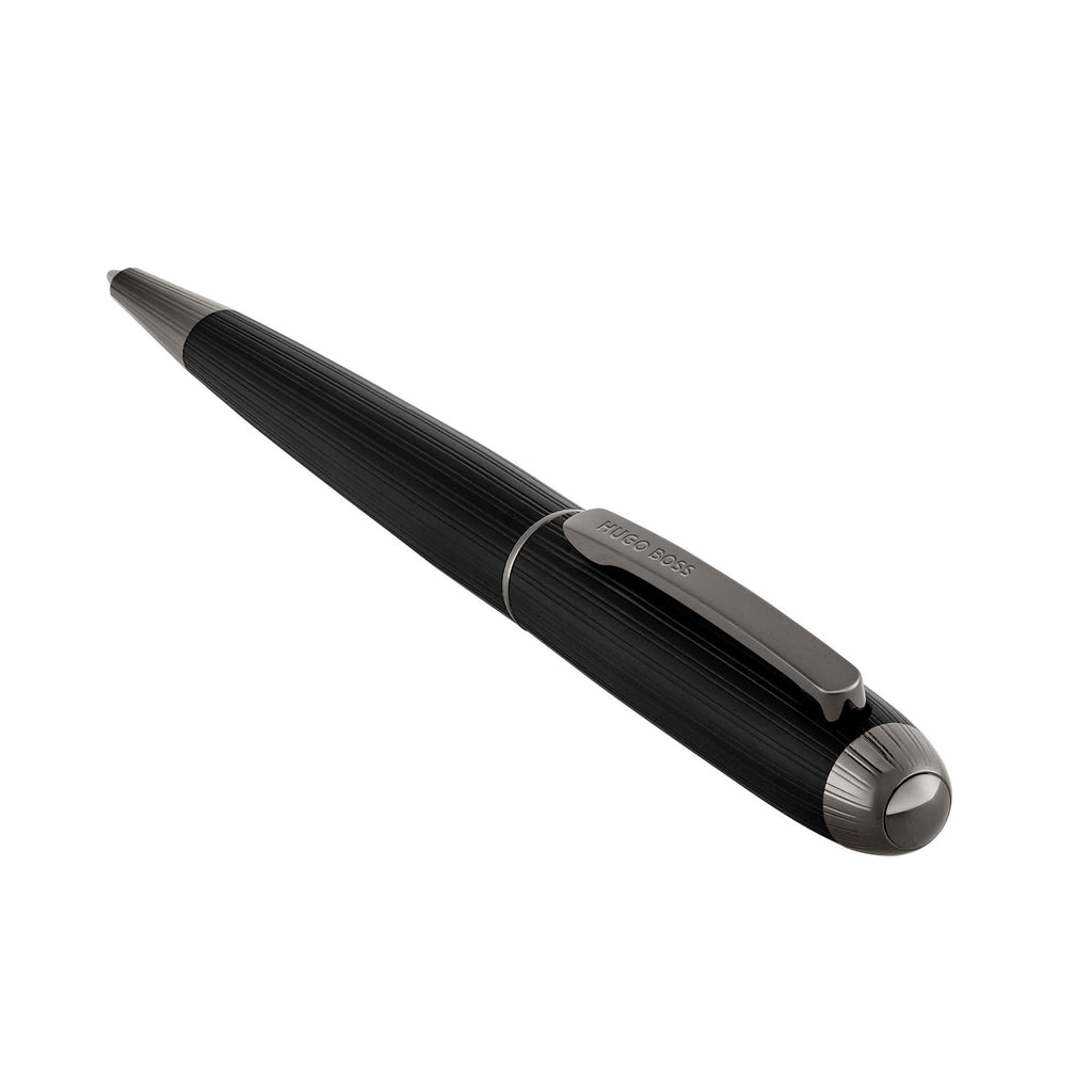 Chrome - Hugo Boss Stylo bille Contour Pinstripe