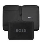 Noir & Gris - Hugo Boss Conférencier A4 zip Boss Cut Out