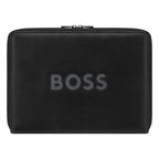 Noir & Gris - Hugo Boss Conférencier A4 zip Boss Cut Out