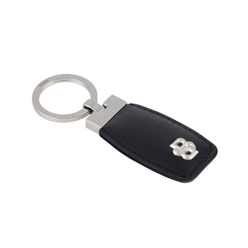 HUGO BOSS Porte-clefs Double B Black & Chrome