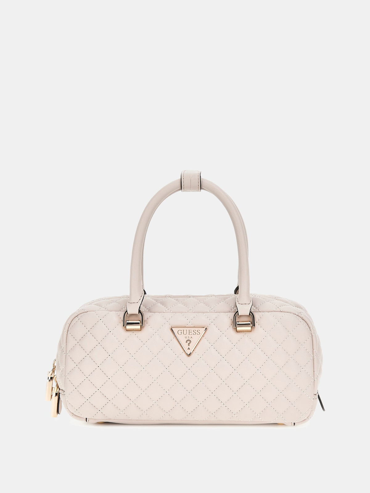 Stone - GUESS Sac à main Eco Rianee Satchel Stone