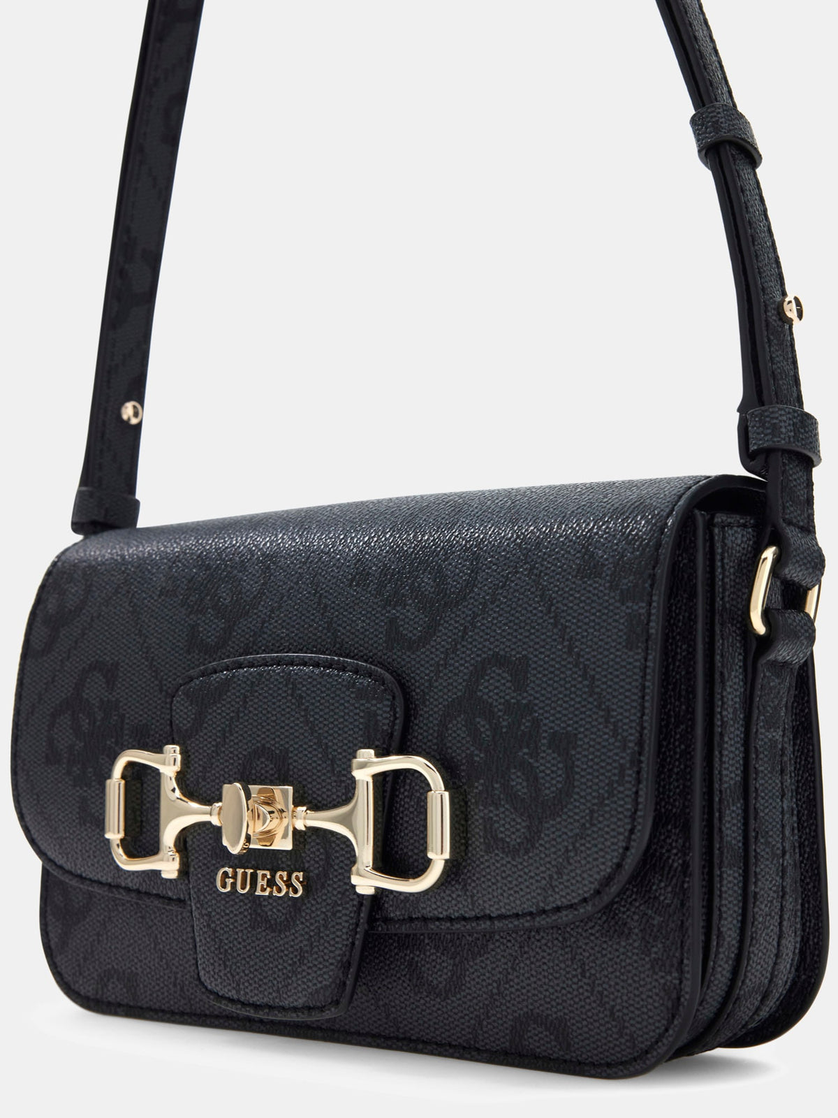 Noir - GUESS Sac à bandoulière Janie Logo Convertible Xbody