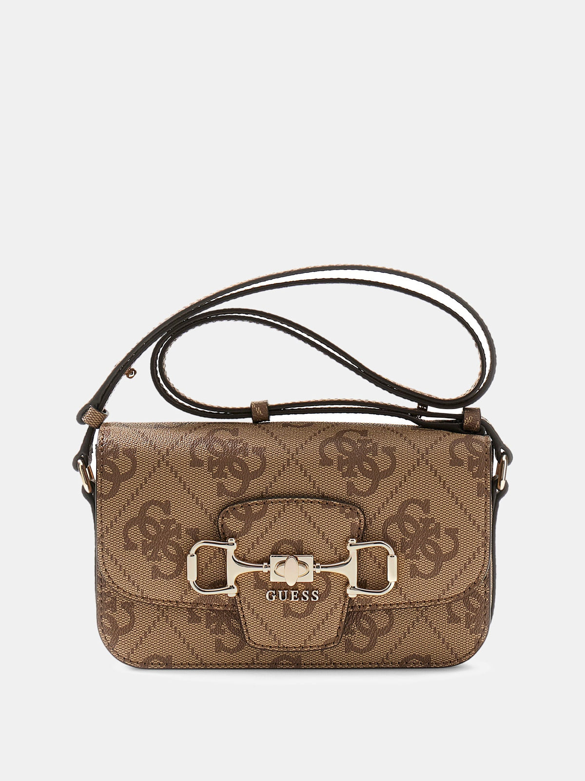 Beige - GUESS Sac à bandoulière Janie Logo Convertible Xbody