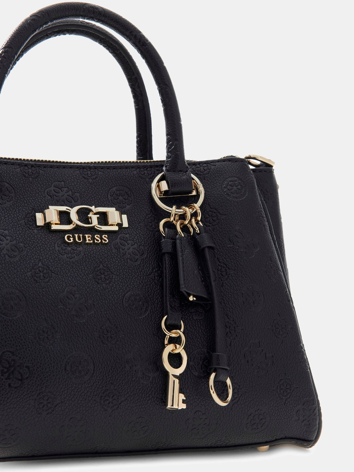 Noir - GUESS Sac à main Anise Triple Comp Satchel