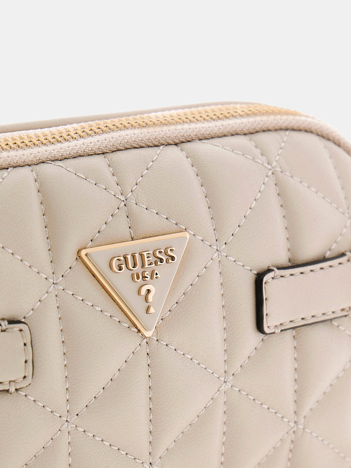 Light Taupe - GUESS Sac à bandoulière Paisleigh Mini Camera