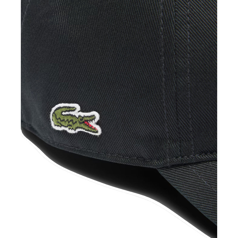 Noir - LACOSTE Casquette twill de coton