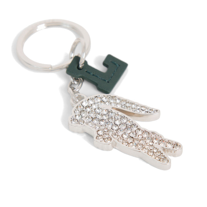 Strass - LACOSTE Porte-clés L Charms crocodile en strass