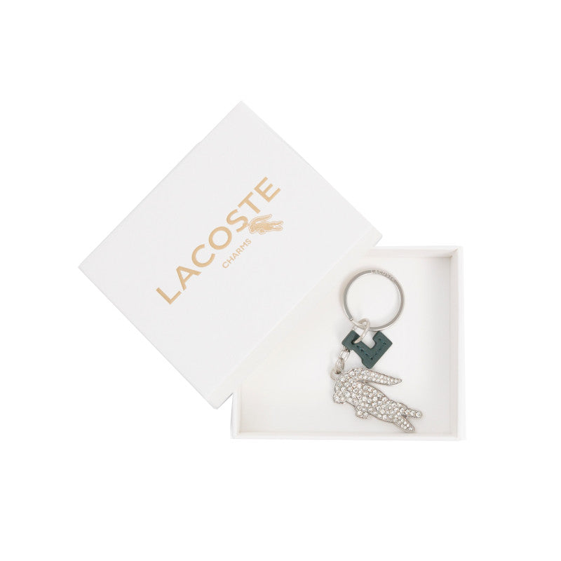 Strass - LACOSTE Porte-clés L Charms crocodile en strass