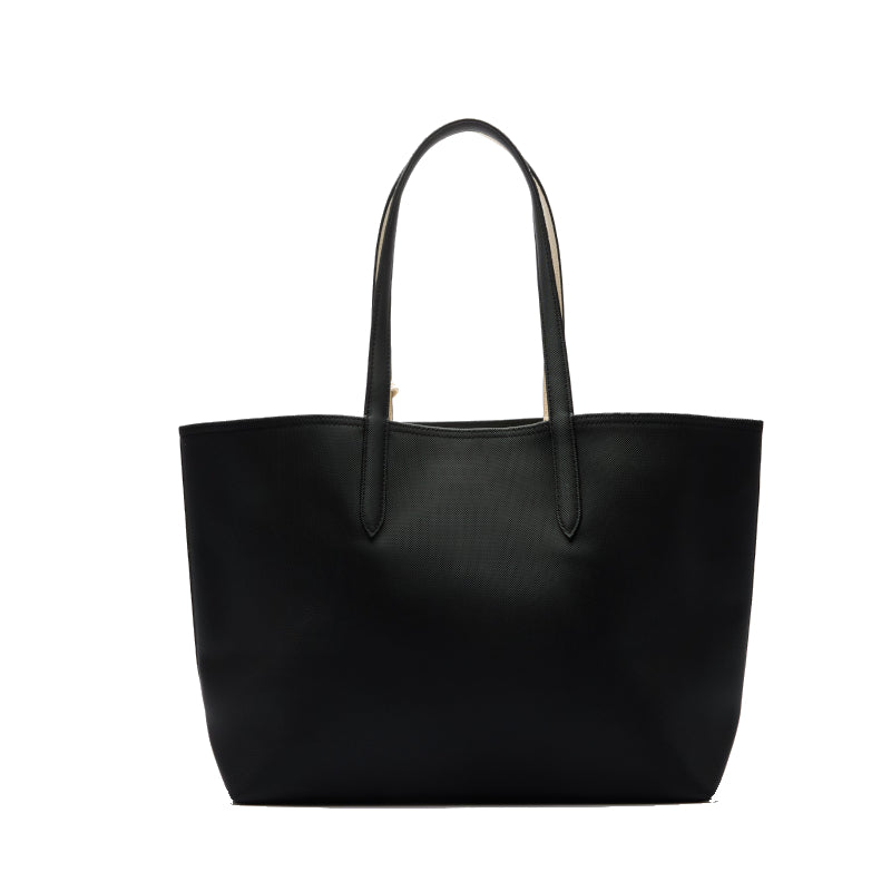 Noir Farine - LACOSTE Sac cabas Anna réversible bicolore