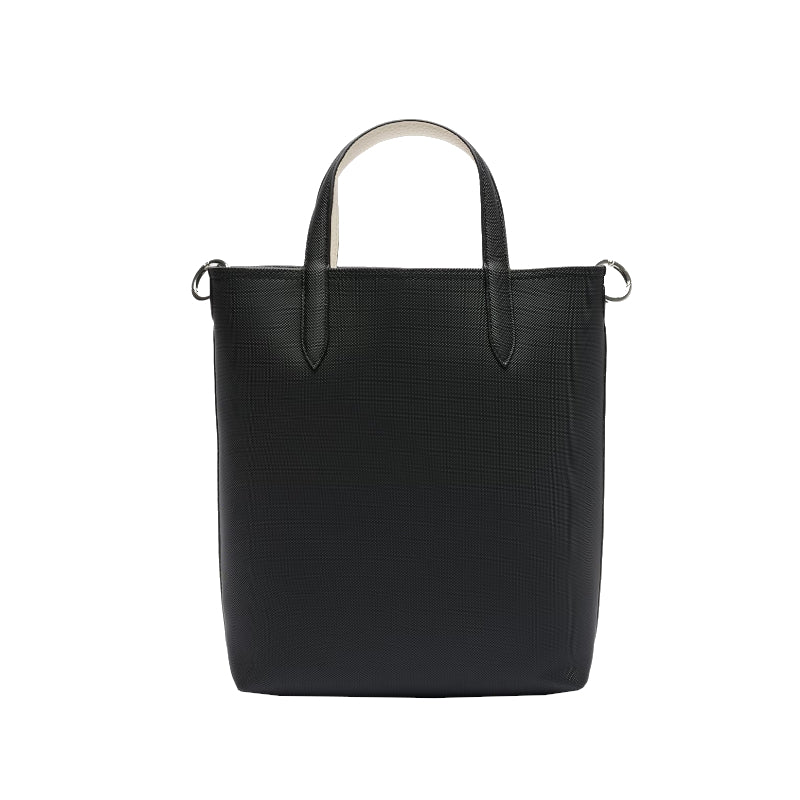 Noir Farine - LACOSTE Sac cabas vertical Anna réversible