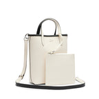 Noir Farine - LACOSTE Sac cabas vertical Anna réversible