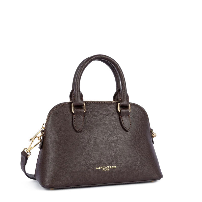 Marron Foncé - LANCASTER Sac demi lune Zippé M Sierra Jia