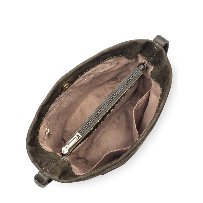 Kaki - LANCASTER Sac seau Suède