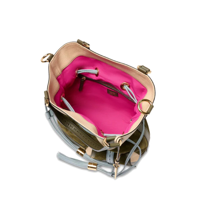 Lancel Sac seau M Premier Flirt cuir kaki foncé