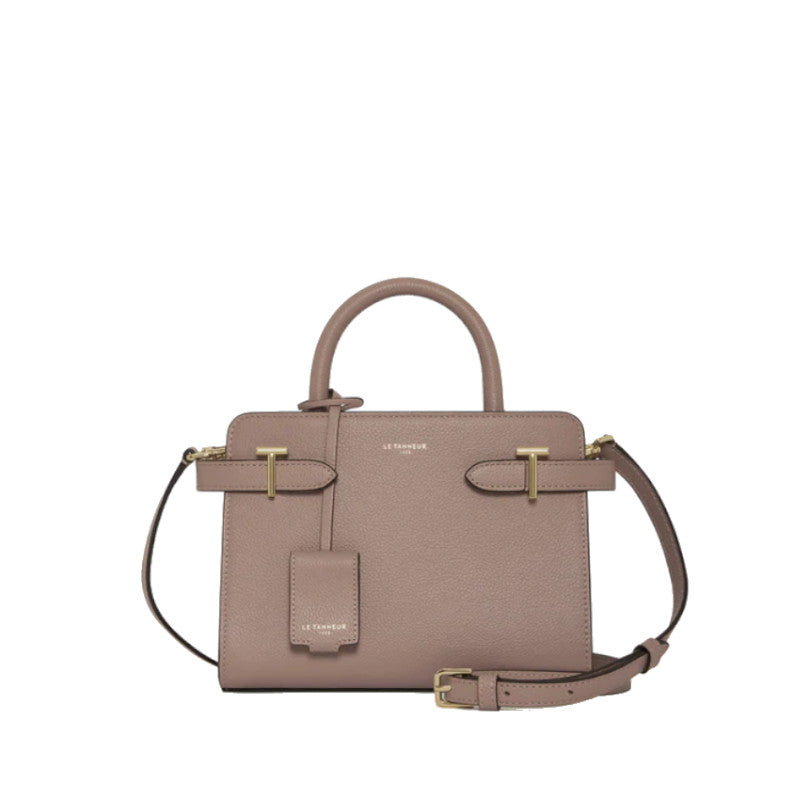 LE TANNEUR Petit sac à main en cuir grainé