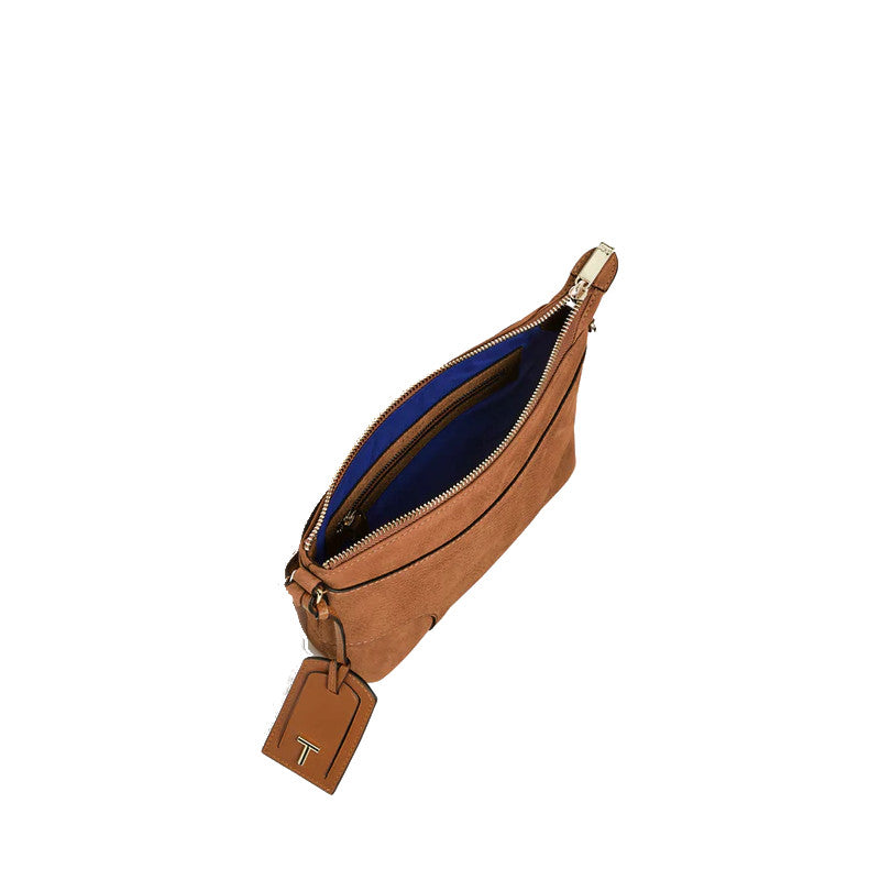 LE TANNEUR petit sac bandoulière en cuir nubuck grainé Romy