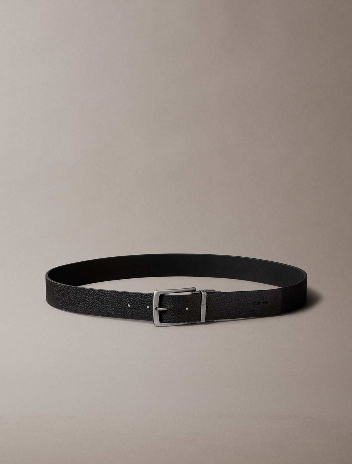 Noir / argent vieilli - CALVIN KLEIN Coffret deux ceintures réversibles 135 cm